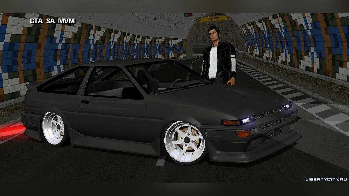 Toyota AE86 + винилы / GTA San Andreas (iOS, Android)