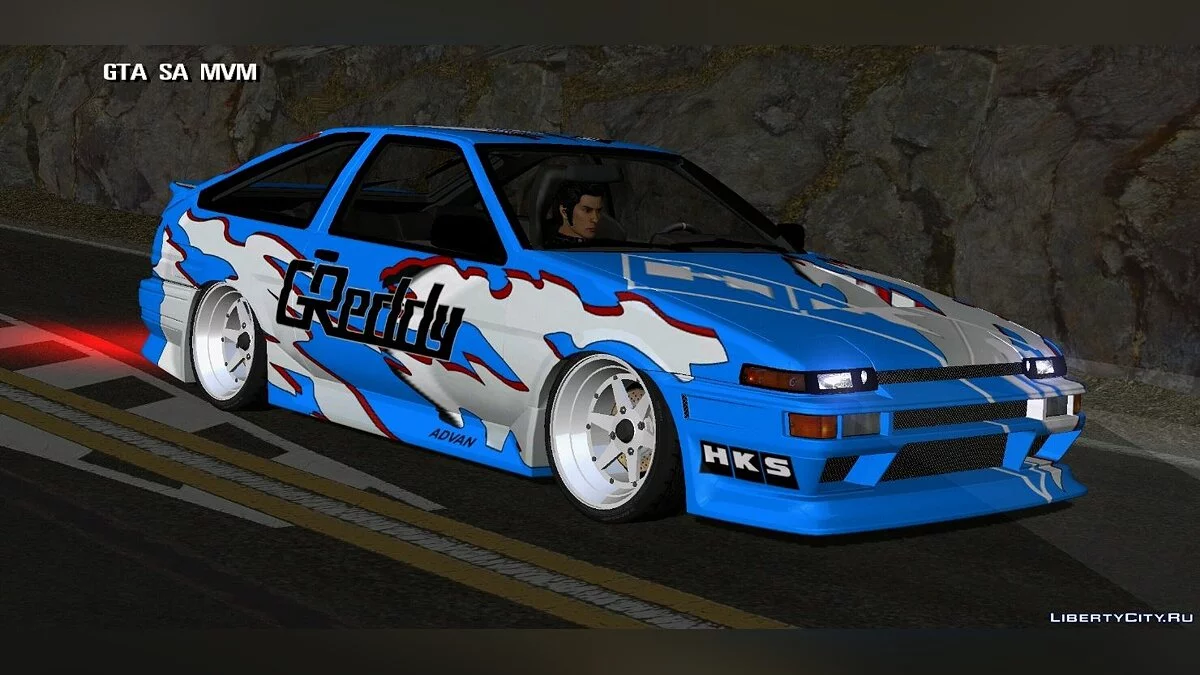 Toyota AE86 + винилы / GTA San Andreas (iOS, Android)