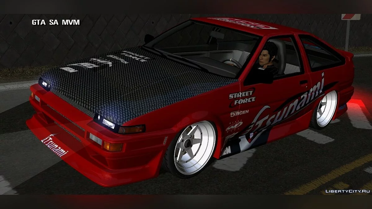 Toyota AE86 + винилы / GTA San Andreas (iOS, Android)