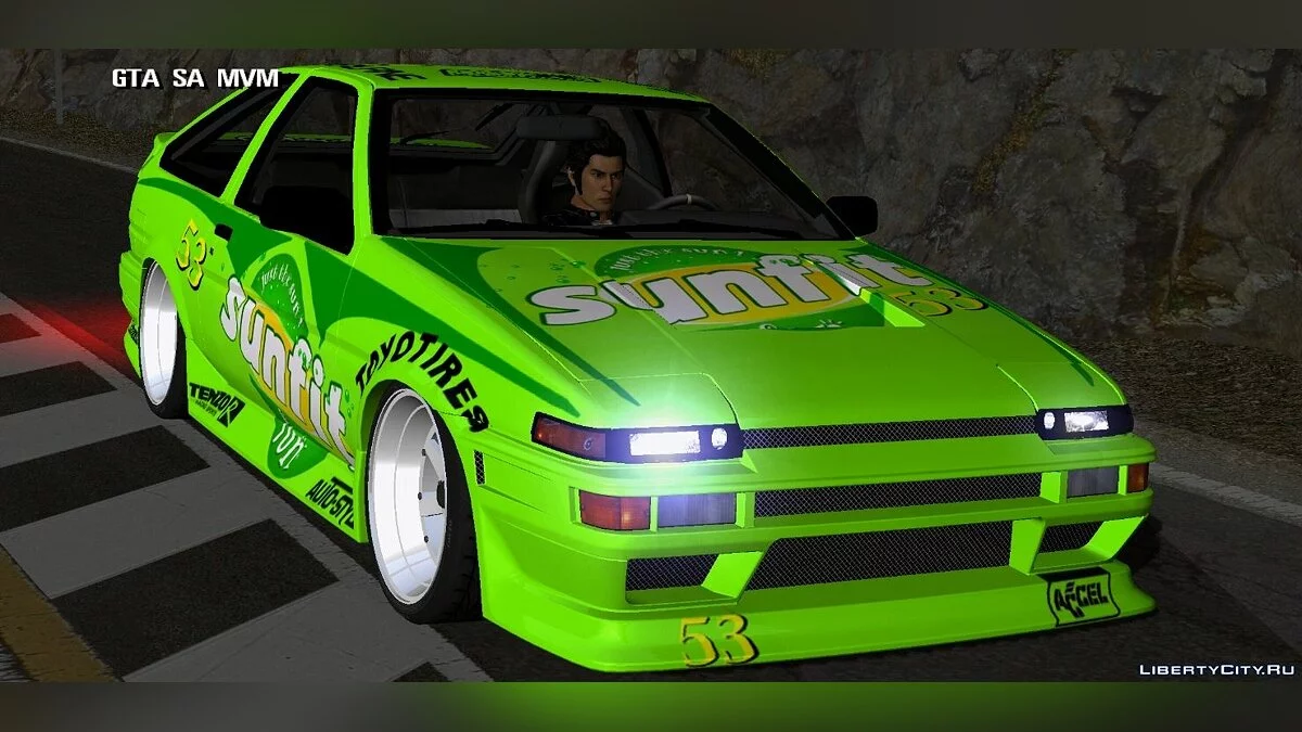 Toyota AE86 + винилы / GTA San Andreas (iOS, Android)