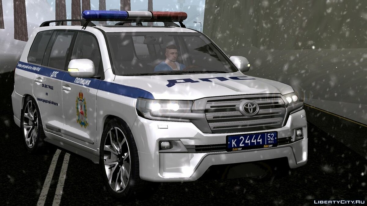 Toyota Land Cruiser (Полиция) для GTA San Andreas (iOS, Android) - Картинка #3