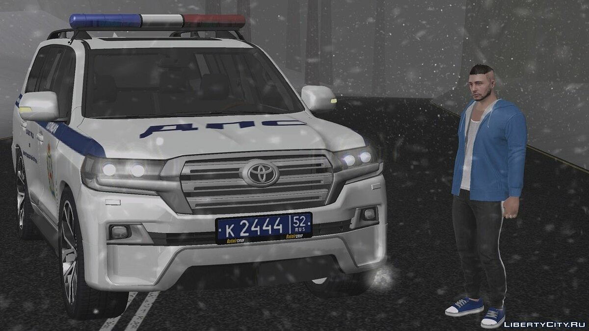 Toyota Land Cruiser (Полиция) для GTA San Andreas (iOS, Android) - Картинка #4