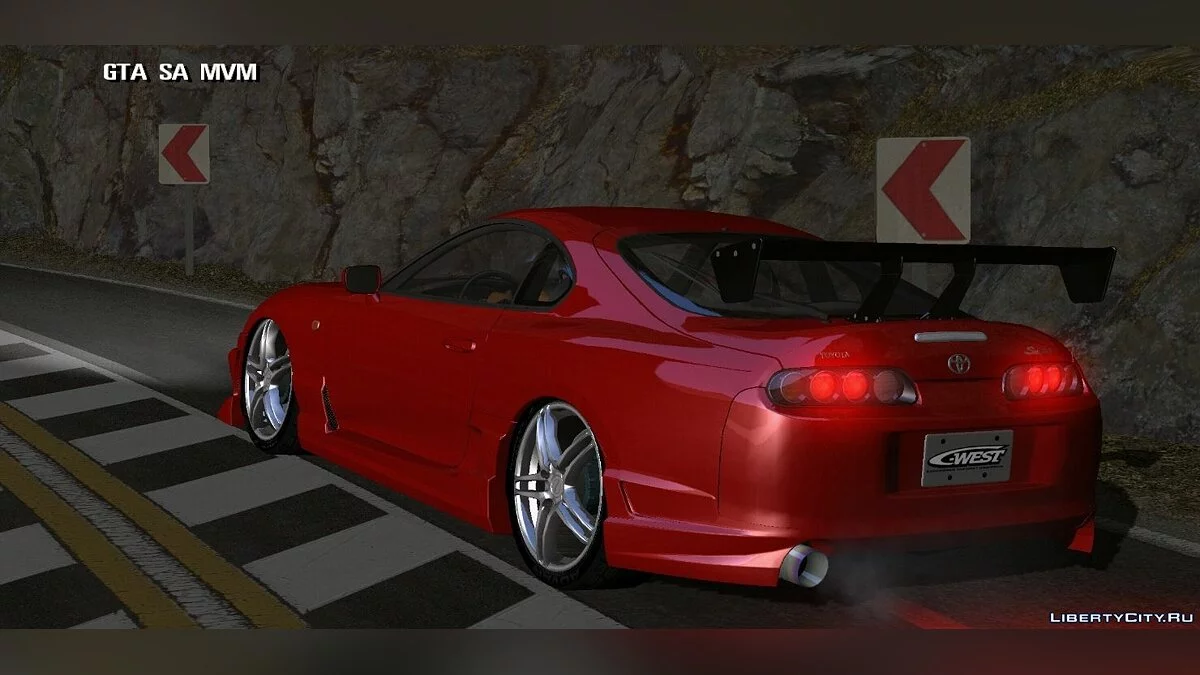 Toyota Supra + настройки для дрифта / GTA San Andreas (iOS, Android)