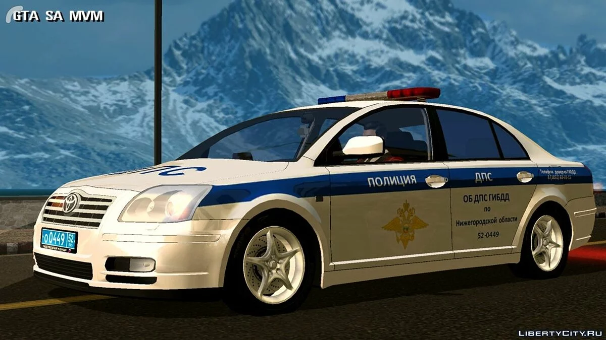 Toyota Avensis - Полиция / GTA San Andreas (iOS, Android)