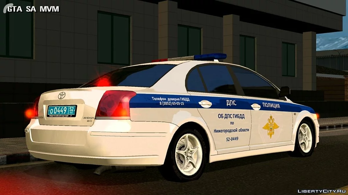 Toyota Avensis - Полиция / GTA San Andreas (iOS, Android)
