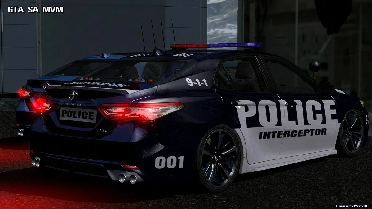 Toyota Camry 2018 — сток и полиция / GTA San Andreas (iOS, Android)