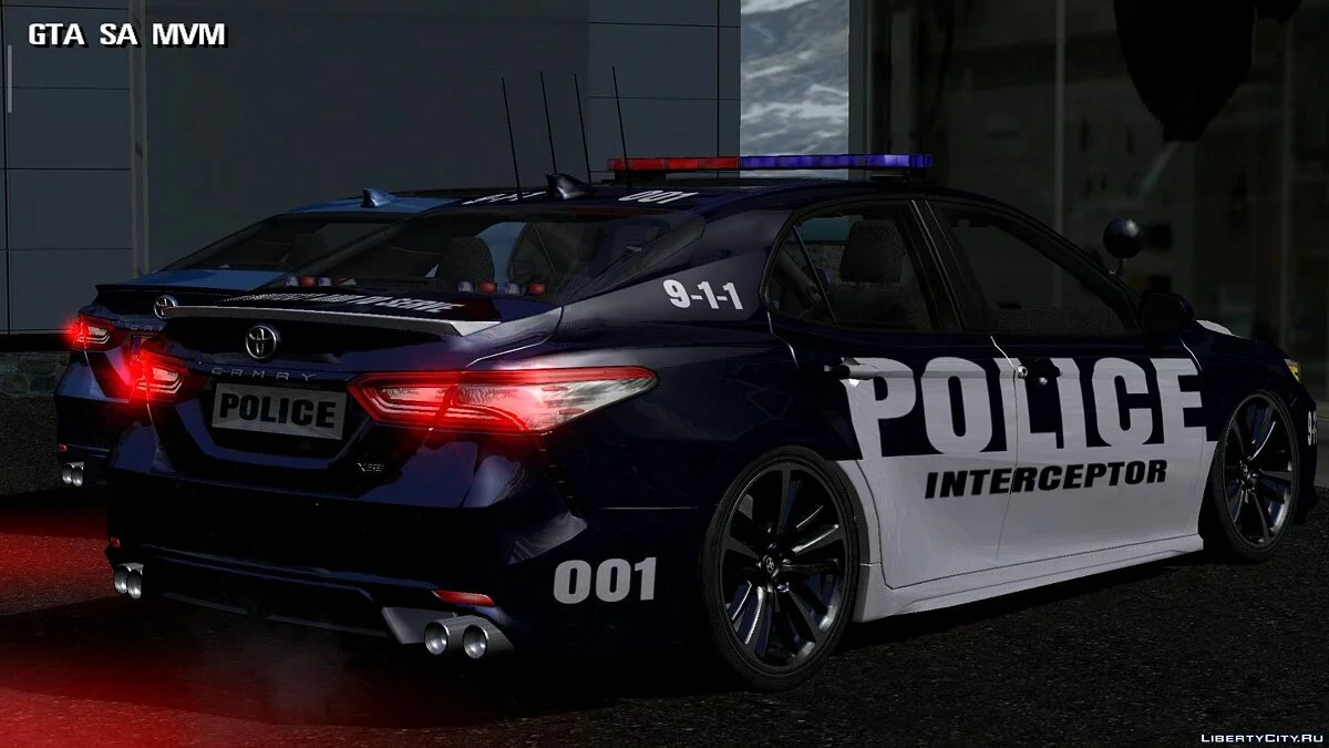 Toyota Camry 2018 — сток и полиция / GTA San Andreas (iOS, Android)
