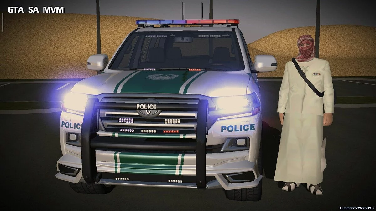 Toyota Land Cruiser Dubai Police / GTA San Andreas (iOS, Android)