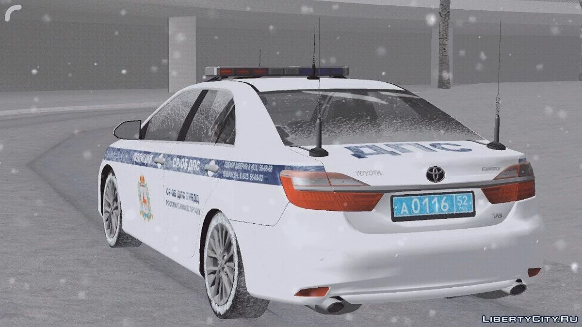 Toyota Camry - Полиция (Зимняя версия) / GTA San Andreas (iOS, Android)
