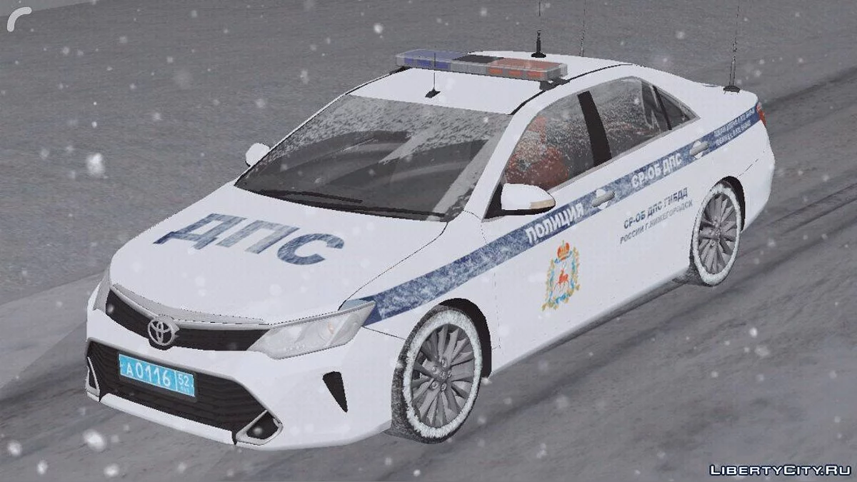 Toyota Camry - Полиция (Зимняя версия) / GTA San Andreas (iOS, Android)