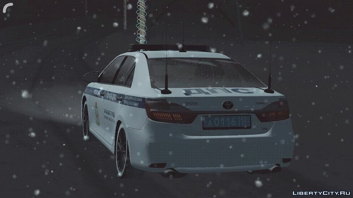 Toyota Camry - Полиция (Зимняя версия) / GTA San Andreas (iOS, Android)