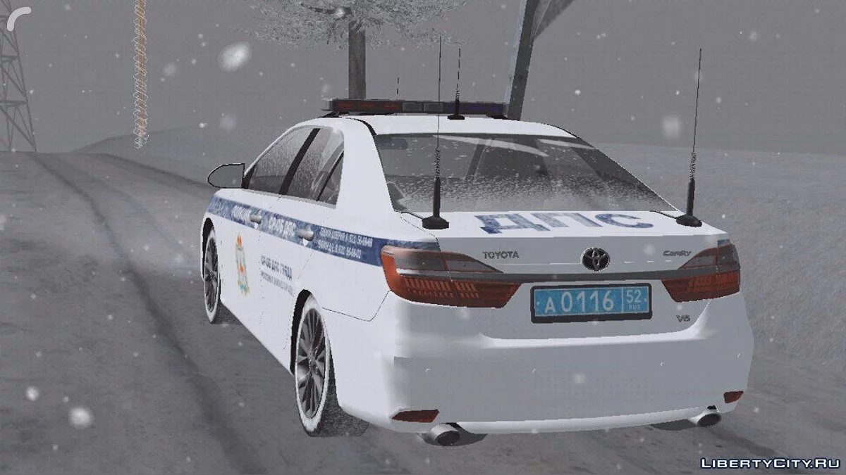 Toyota Camry - Полиция (Зимняя версия) / GTA San Andreas (iOS, Android)