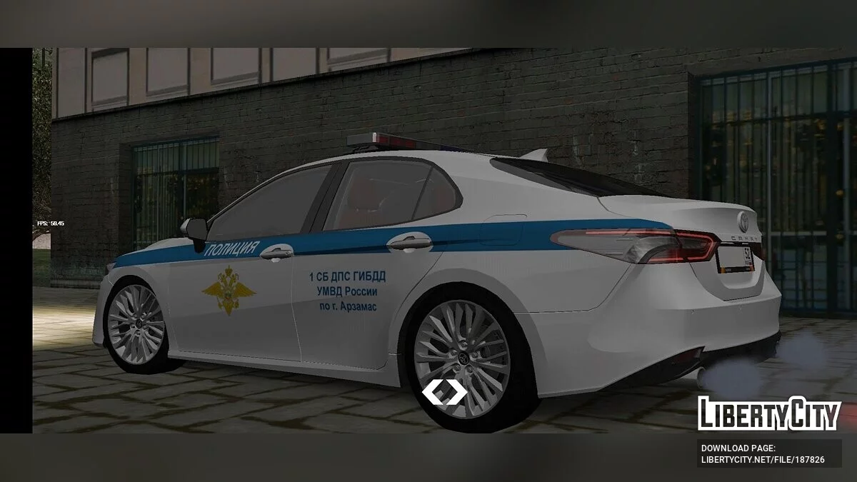 Toyota Camry XV70 3.5 - Полиция / GTA San Andreas (iOS, Android)