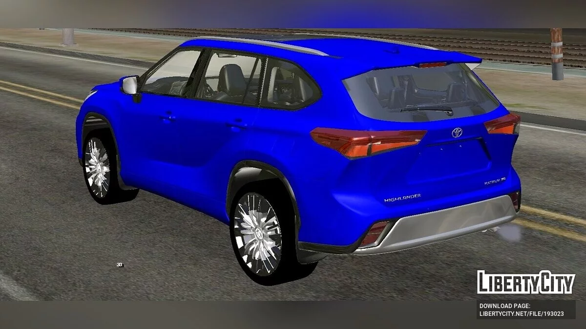 Toyota Highlander Platinum 2021 (только DFF) / GTA San Andreas (iOS, Android)