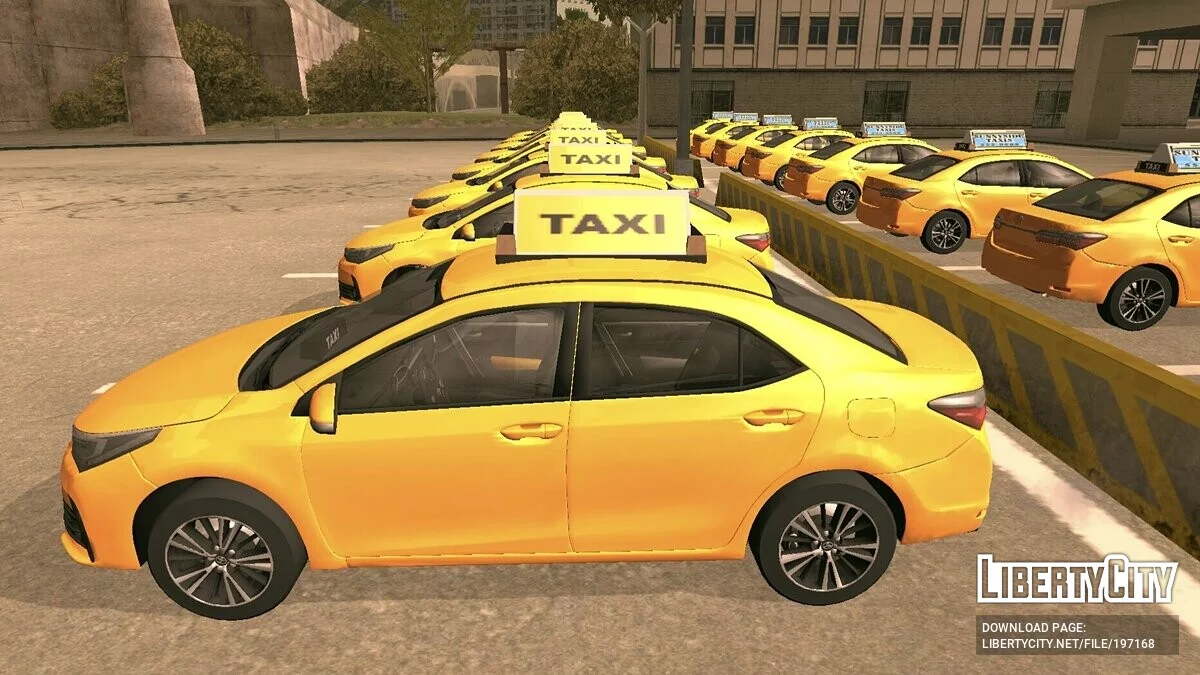 Такси Toyota Corolla / GTA San Andreas (iOS, Android)