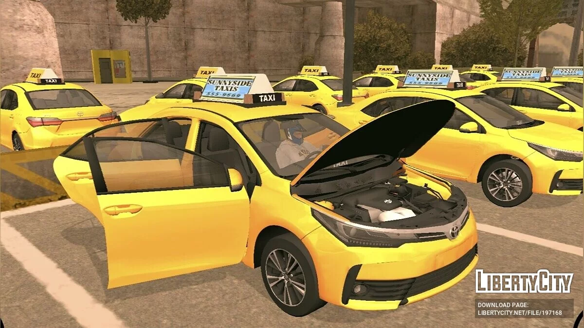 Такси Toyota Corolla / GTA San Andreas (iOS, Android)