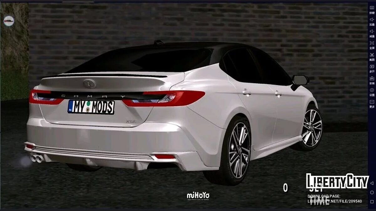 2024 Toyota Camry V80 XSE / GTA San Andreas (iOS, Android)