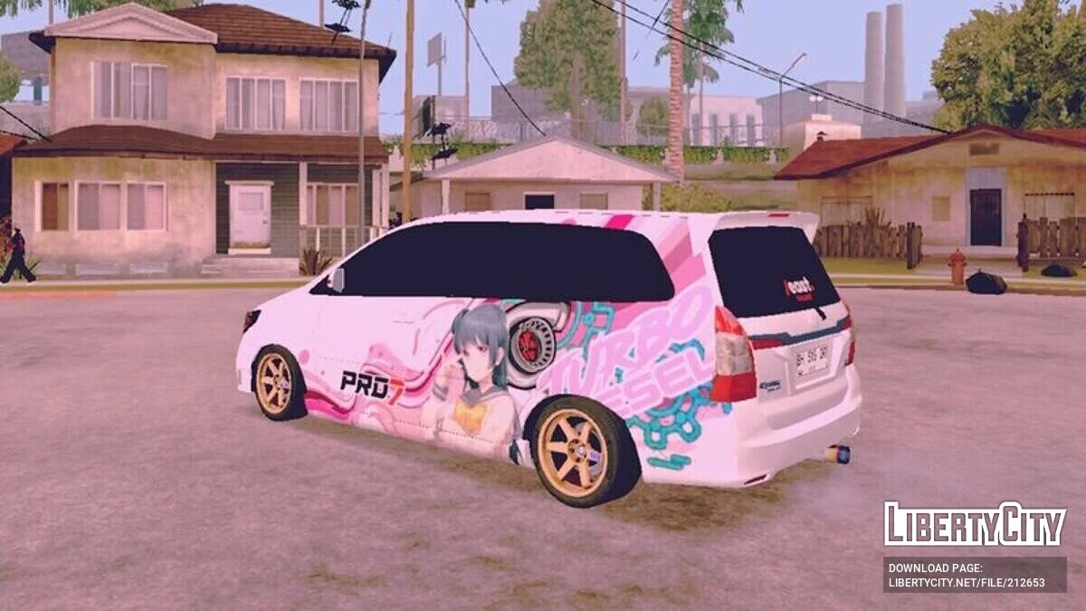 Toyota Innova Pink Diesel Turbo Anime Edition / GTA San Andreas (iOS, Android)