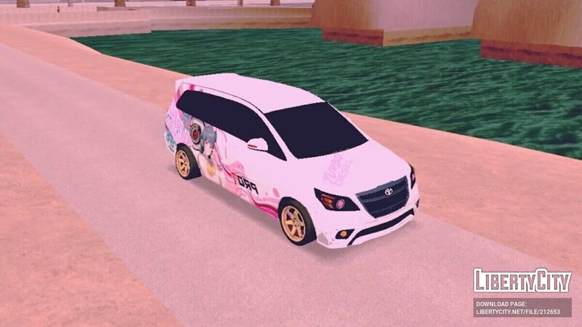Toyota Innova Pink Diesel Turbo Anime Edition / GTA San Andreas (iOS, Android)