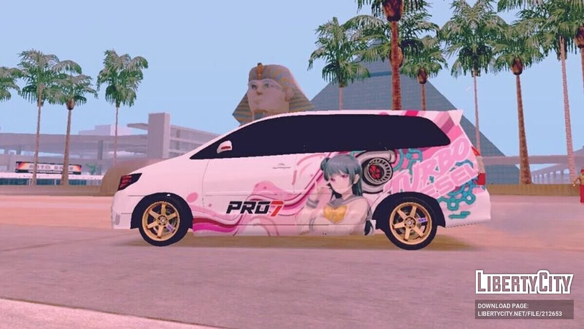 Toyota Innova Pink Diesel Turbo Anime Edition / GTA San Andreas (iOS, Android)