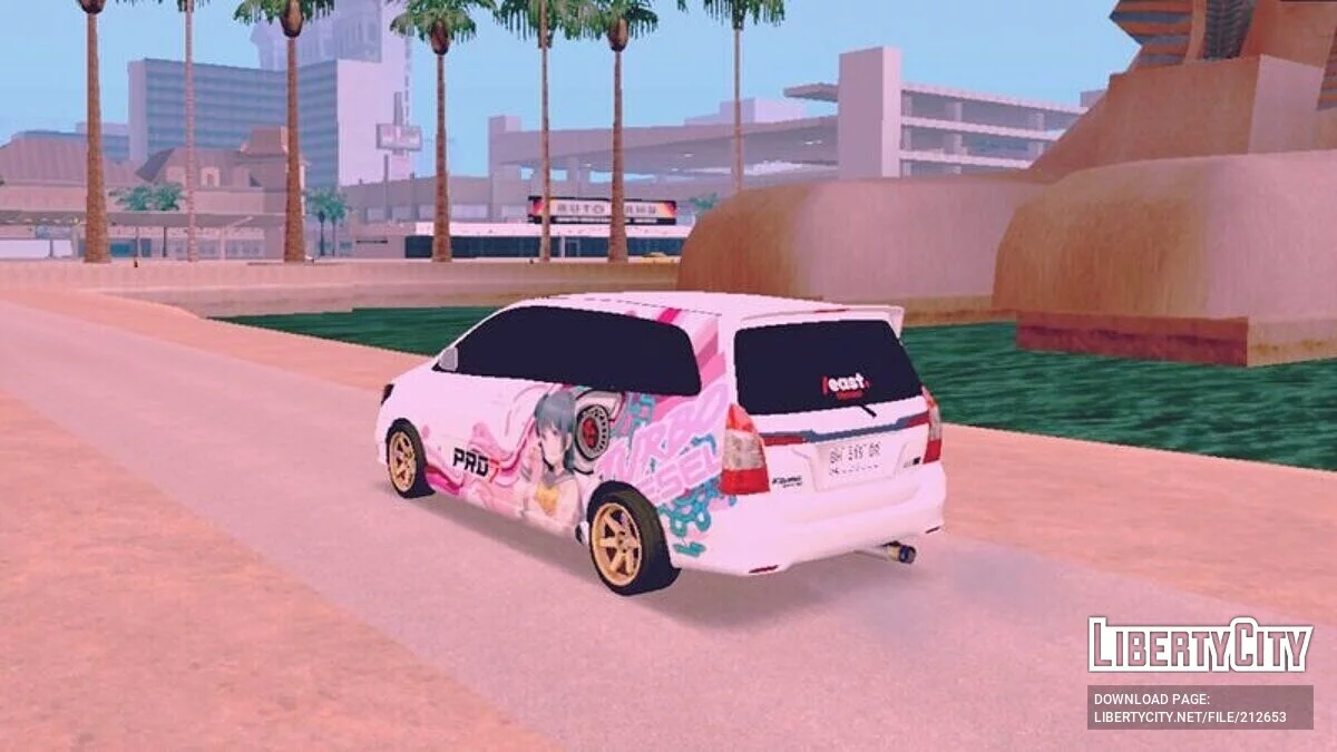Toyota Innova Pink Diesel Turbo Anime Edition / GTA San Andreas (iOS, Android)