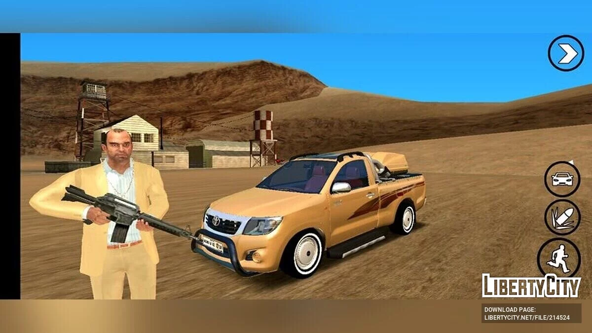Toyota Hilux 2014 With Sun Roof / GTA San Andreas (iOS, Android)