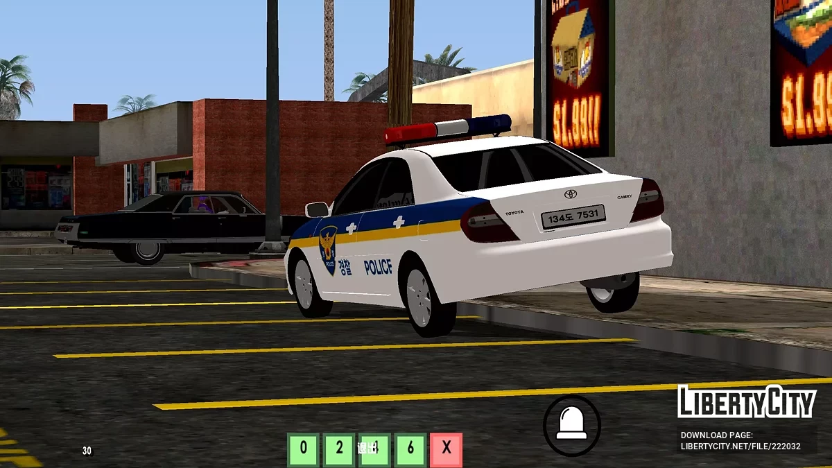 2004 Toyota Camry Korean Police / GTA San Andreas (iOS, Android)