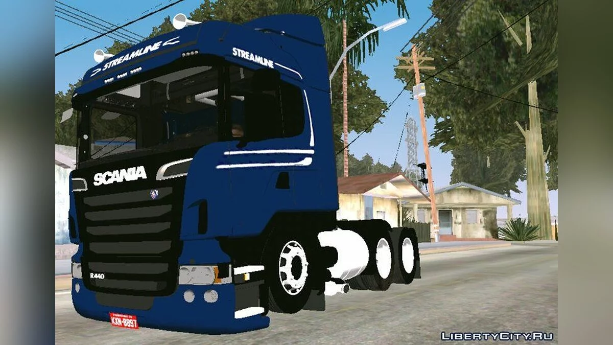 Scania R440 + Streamline Paint Job / GTA San Andreas (iOS, Android)