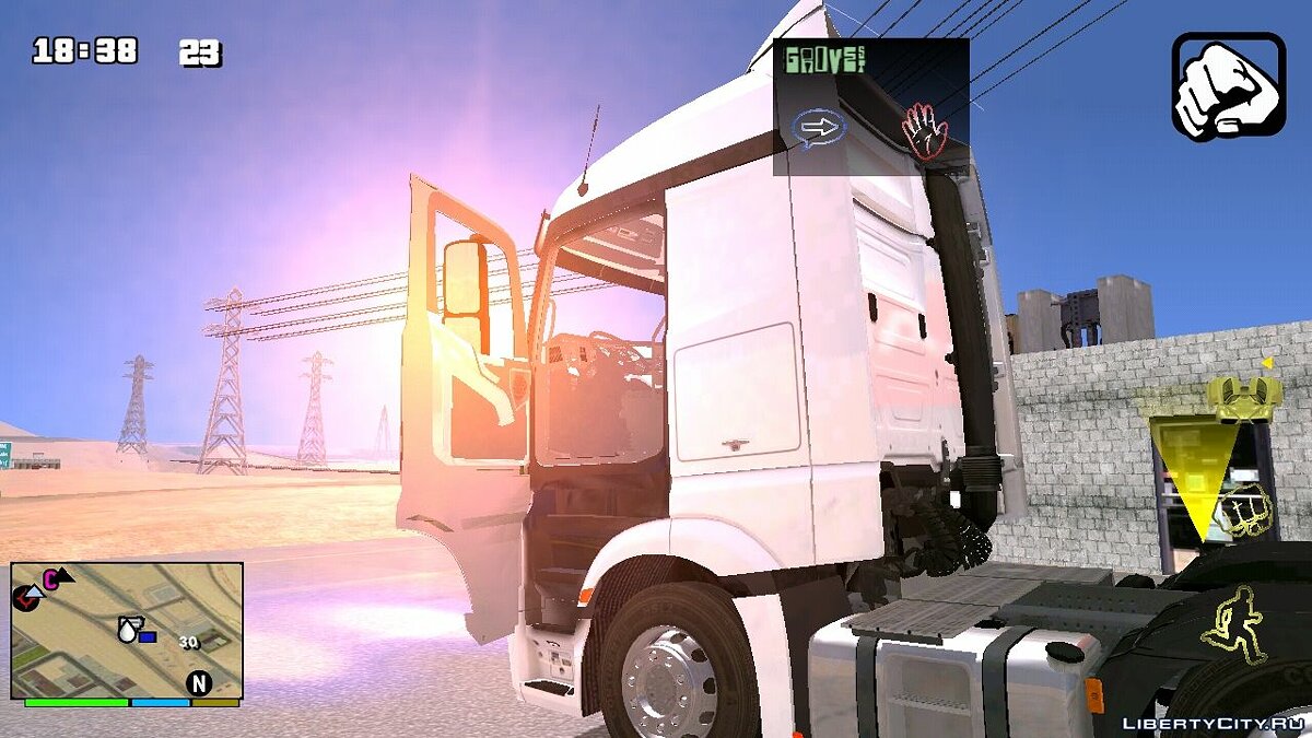 Скачать MB Actros Truck для GTA San Andreas (iOS, Android)