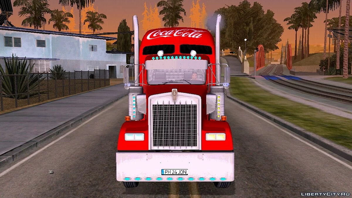 Kenworth W900 и трейлер Coca Cola / GTA San Andreas (iOS, Android)