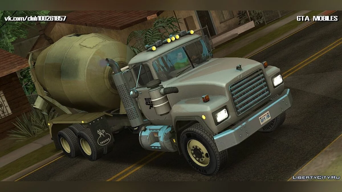 Mack RD690 Cement Mixer Truck 1992 / GTA San Andreas (iOS, Android)