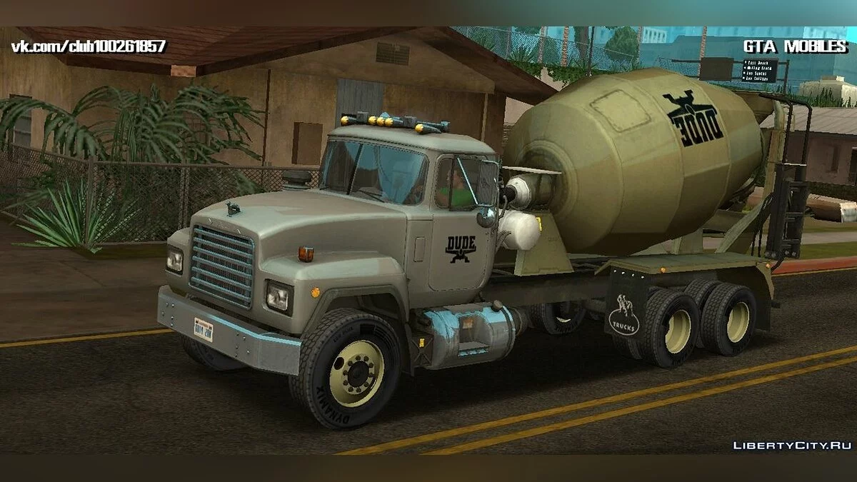 Mack RD690 Cement Mixer Truck 1992 / GTA San Andreas (iOS, Android)