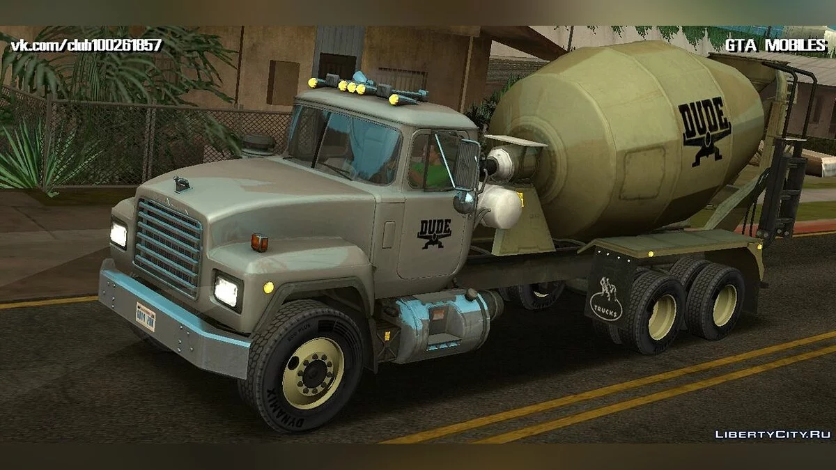 Mack RD690 Cement Mixer Truck 1992 / GTA San Andreas (iOS, Android)