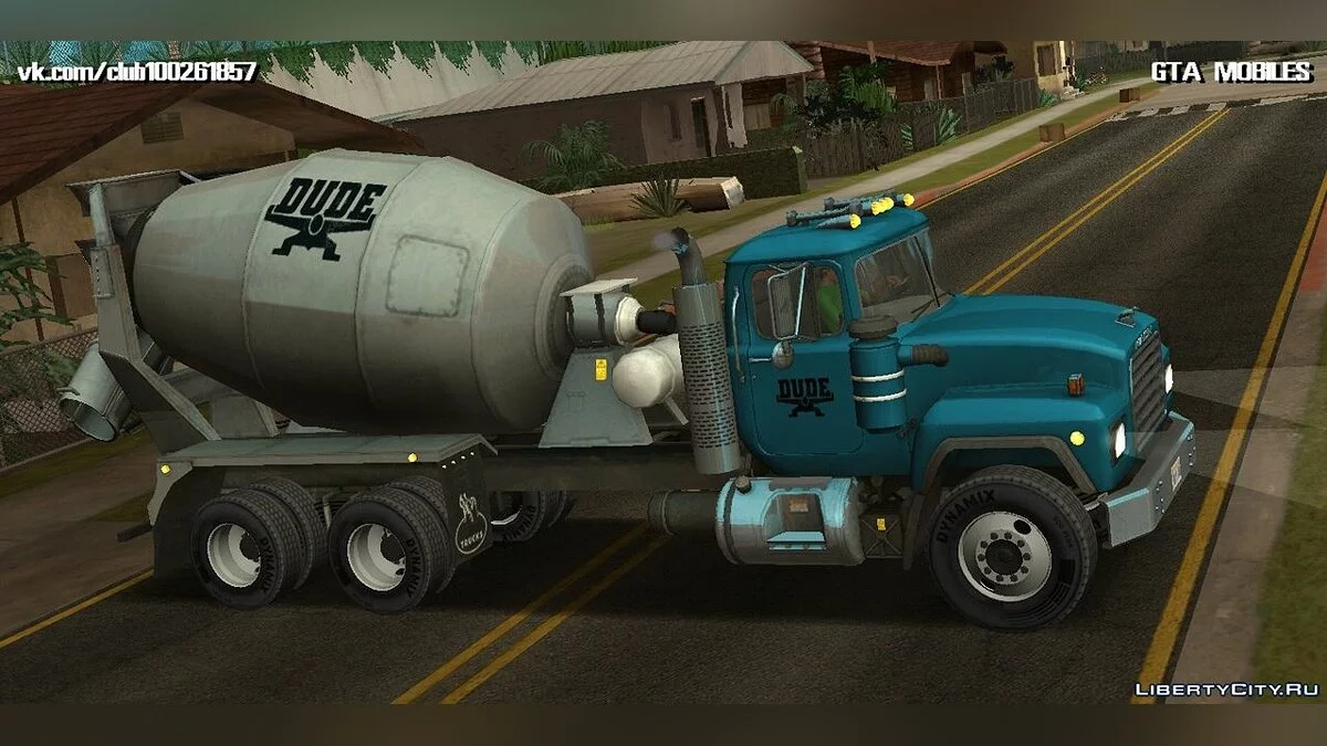 Mack RD690 Cement Mixer Truck 1992 / GTA San Andreas (iOS, Android)