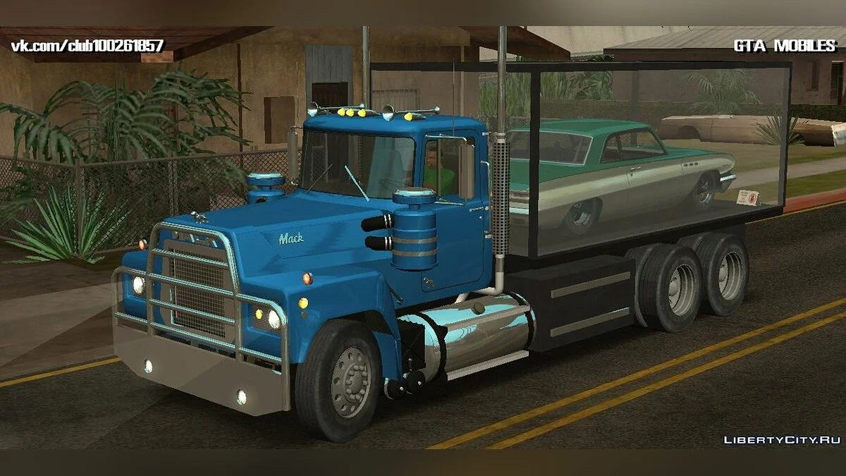 Mack RS700 1970 + мусоровоз / GTA San Andreas (iOS, Android)