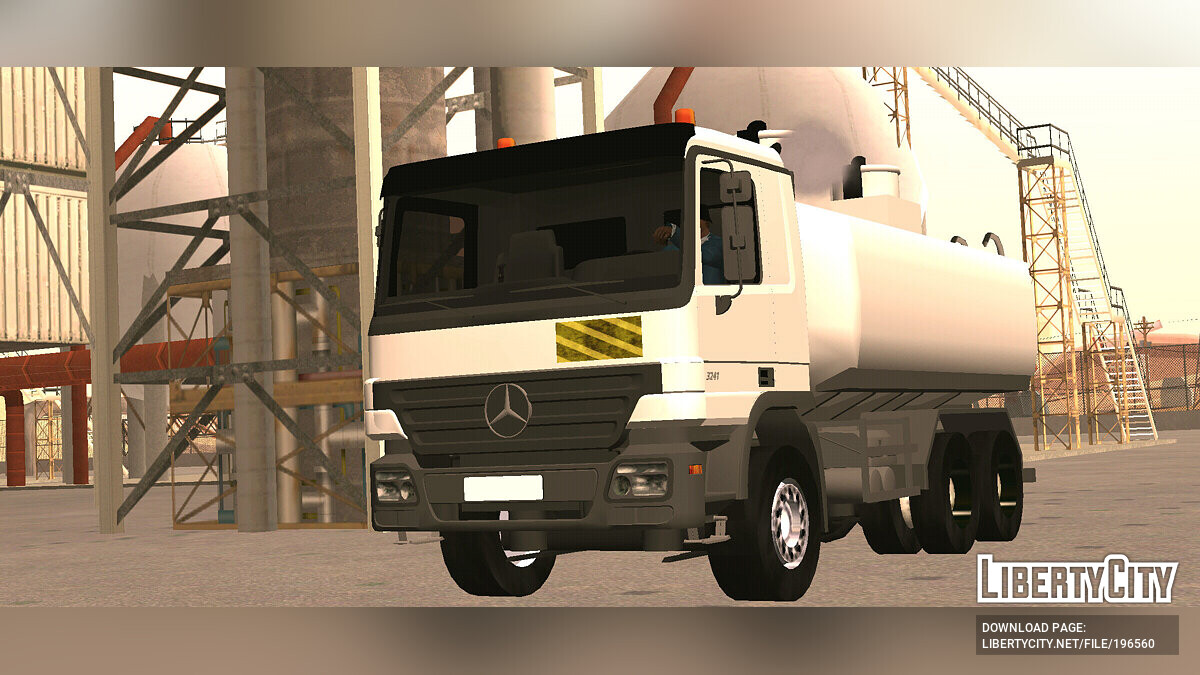 Скачать Mercedes Benz Axor - Бензовоз (только DFF) для GTA San Andreas  (iOS, Android)