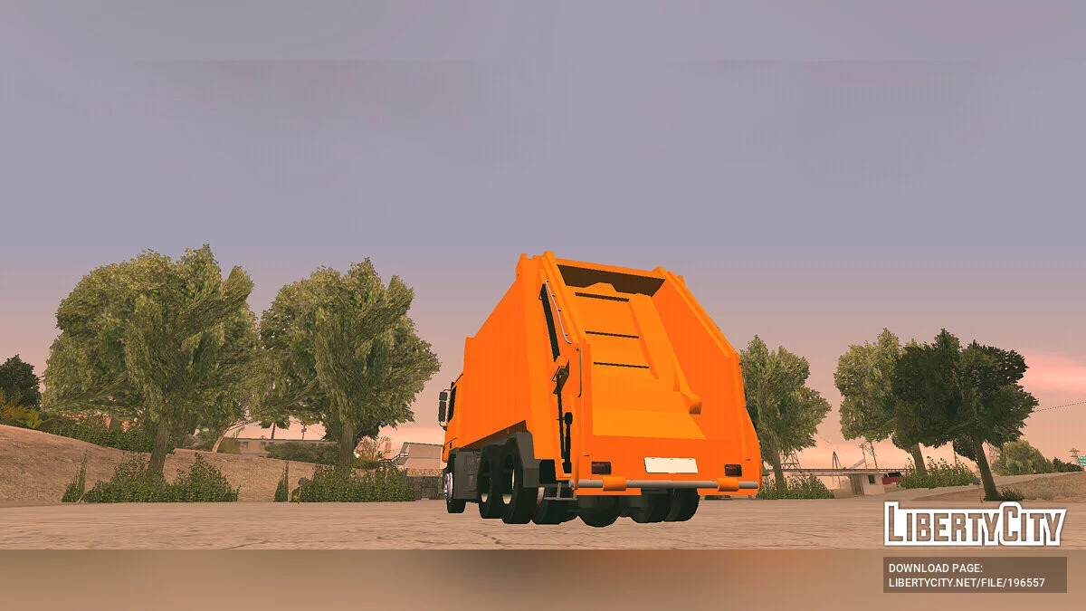 Mercedes-Benz Axor - Мусоровоз (только DFF) / GTA San Andreas (iOS, Android)