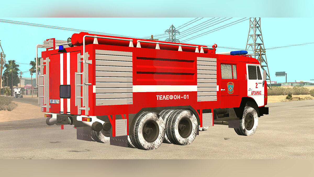 Замена firetruk.dff в GTA San Andreas (iOS, Android) (24 файла)