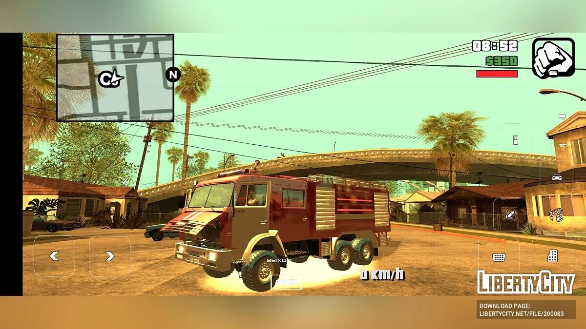 КАМАЗ 6520 Пожарный / GTA San Andreas (iOS, Android)