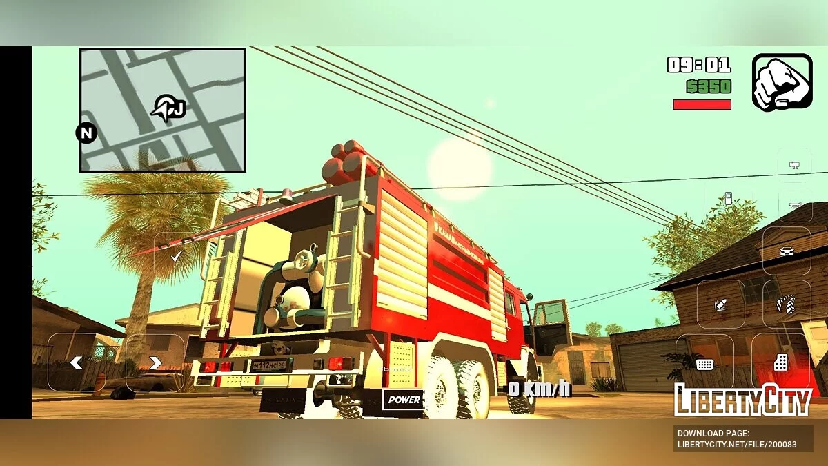 КАМАЗ 6520 Пожарный / GTA San Andreas (iOS, Android)