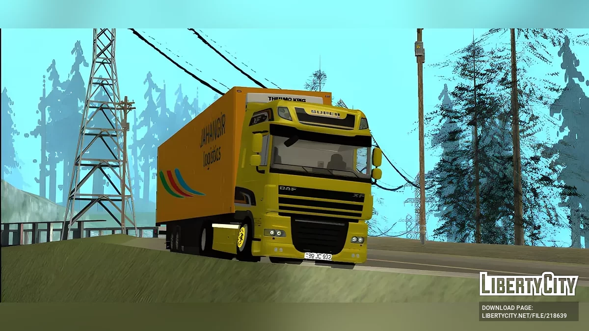 DAF XF + прицеп / GTA San Andreas (iOS, Android)