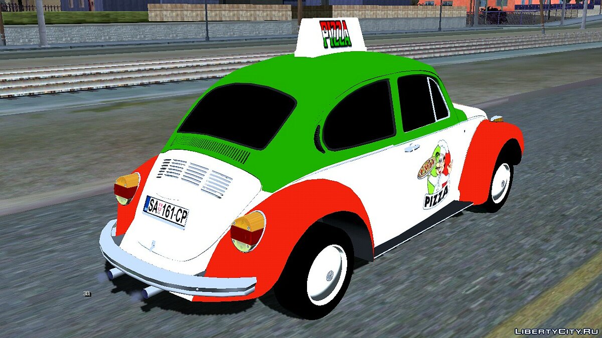 Volkswagen Beetle Pizza для GTA San Andreas (iOS, Android) - Картинка #2