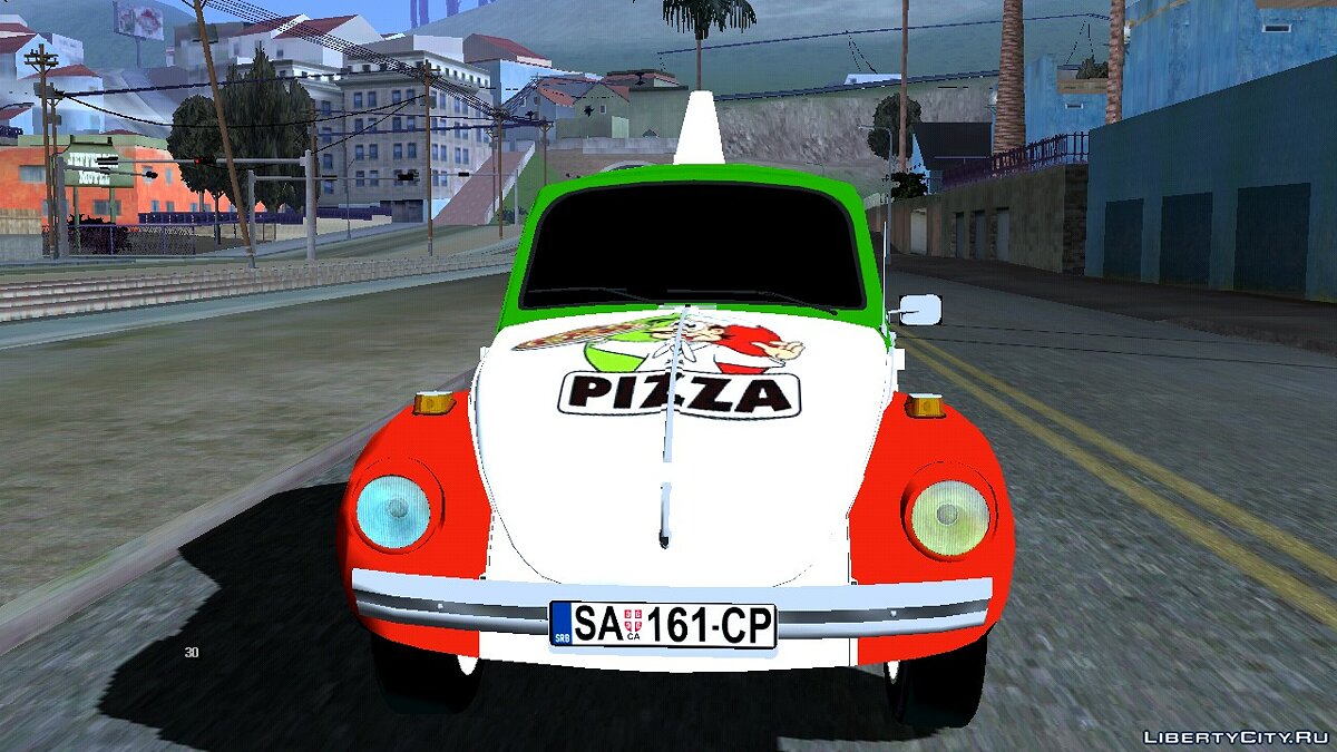 Volkswagen Beetle Pizza для GTA San Andreas (iOS, Android) - Картинка #4