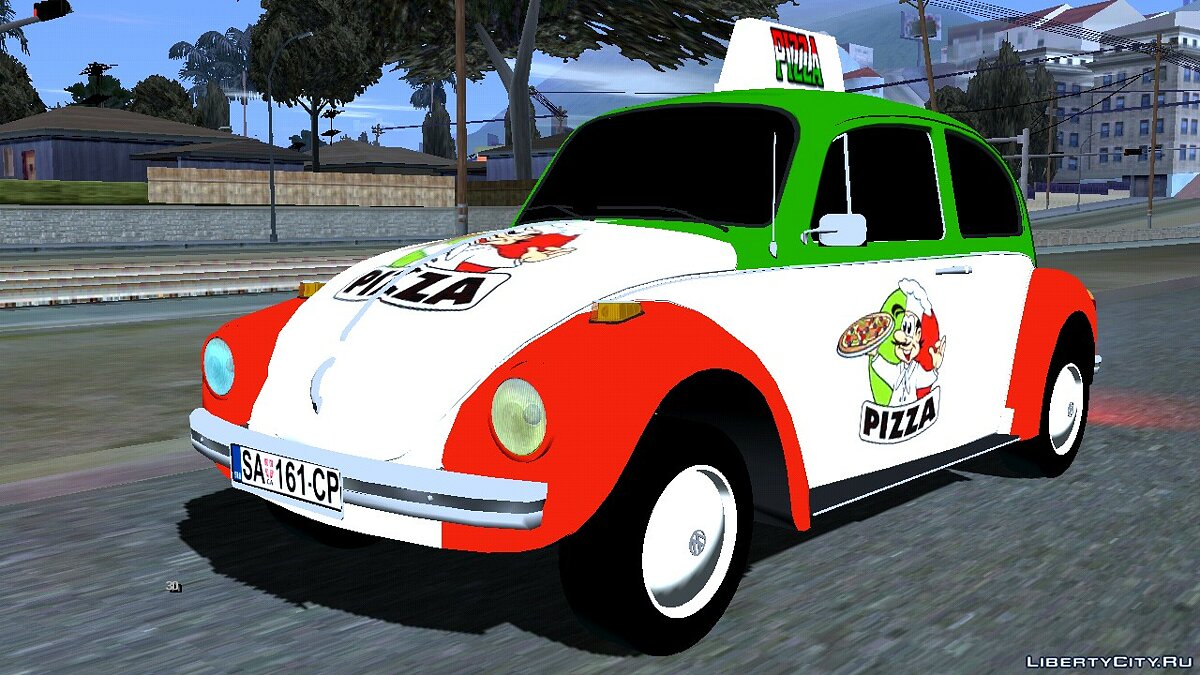 Volkswagen Beetle Pizza для GTA San Andreas (iOS, Android) - Картинка #1