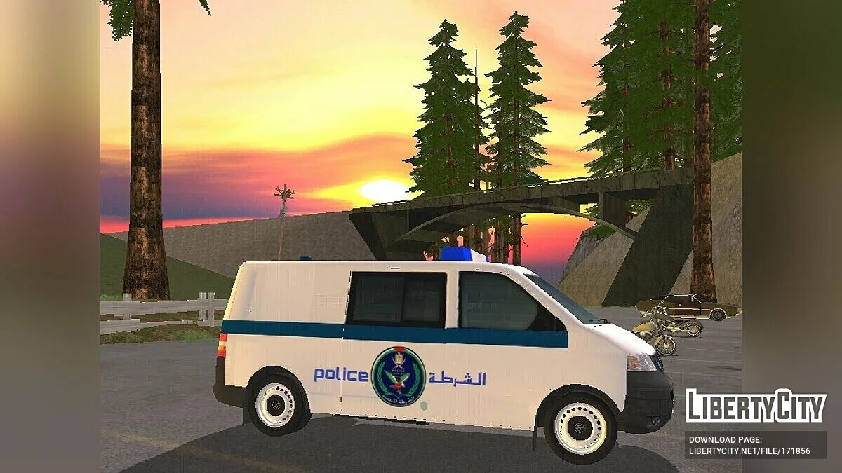 Volkswagen T5 - Палестинская специальная полиция / GTA San Andreas (iOS, Android)
