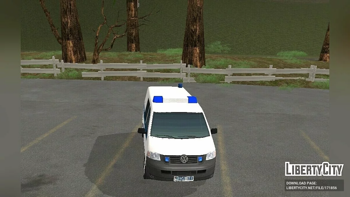 Volkswagen T5 - Палестинская специальная полиция / GTA San Andreas (iOS, Android)