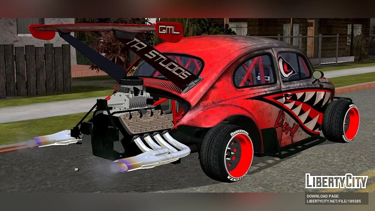 Volkswagen Beetle Hotrod / GTA San Andreas (iOS, Android)