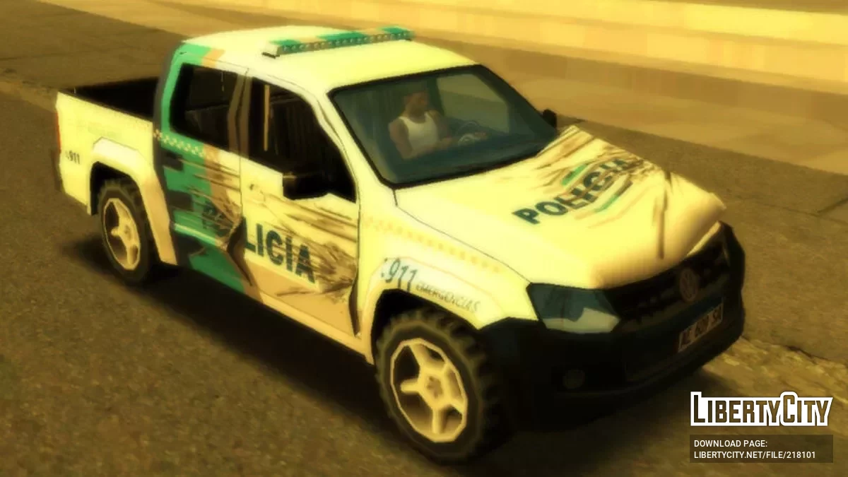 Volkswagen Amarok Policia De Buenos Aires / GTA San Andreas (iOS, Android)