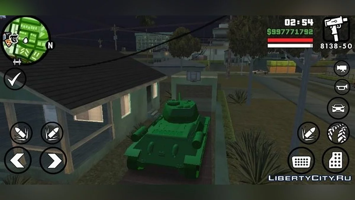 T-34-85 HD (только DFF) / GTA San Andreas (iOS, Android)