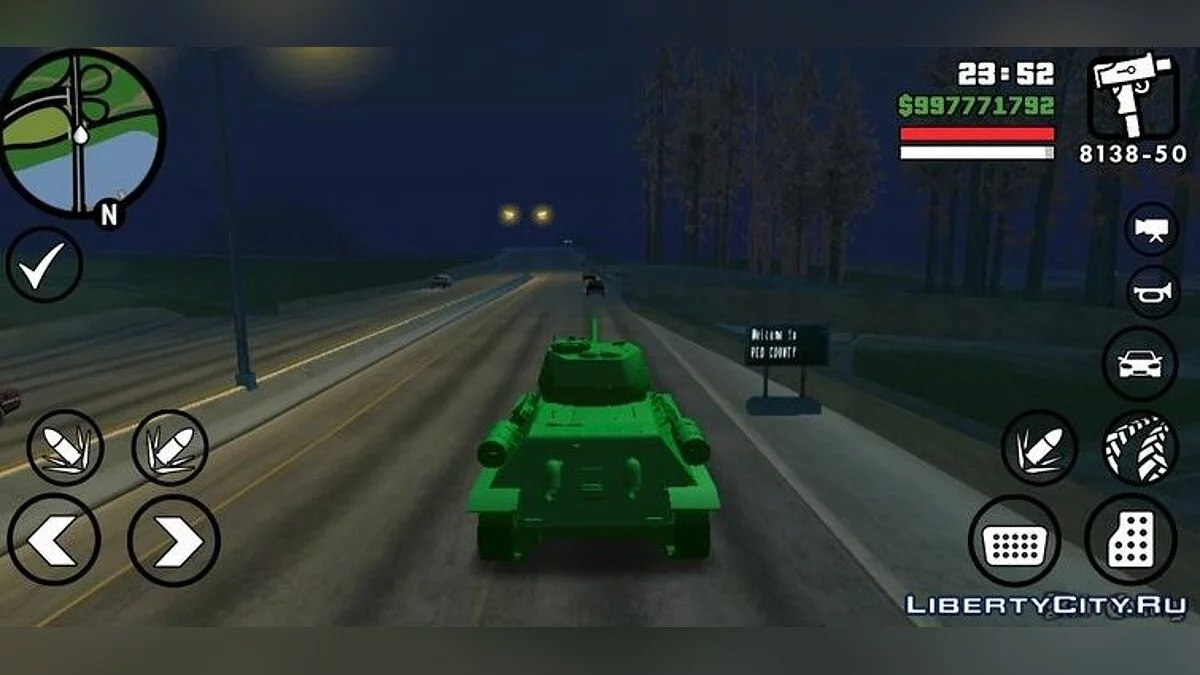 T-34-85 HD (только DFF) / GTA San Andreas (iOS, Android)